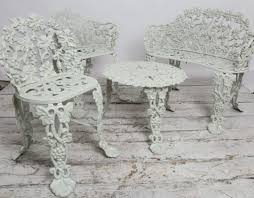 antique iron garden furniture set new