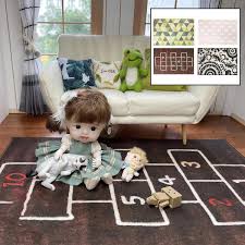rugs mat dollhouse baby doll living