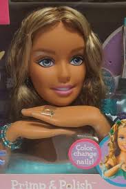 barbie primp polish styling head 2003