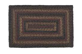 ihf home decor braided rug slate 5 x 8