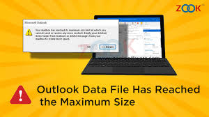 outlook data file has reached the
