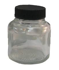Badger Airbrush 2oz Glass Jar And Cover