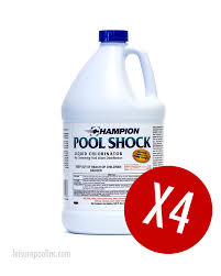Liquid bleach or hypochlorous acid is the most popular form of chlorine. Commercial Grade Liquid Chlorine Pool Shock Case Ready To Ship