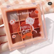 kiss beauty peach cat makeup set