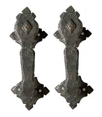 gothic iron curtain rod brackets