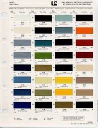Color Chips Paint Codes Gm Nymcc