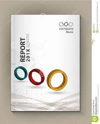 Modern Annual Report Cover Design Vector Circle Technology Stock