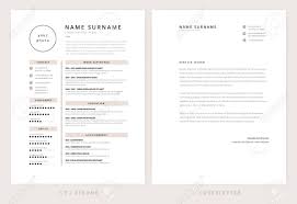 Cv Resume And Cover Letter Template Elegant Stylish Design