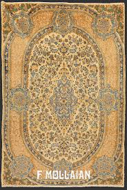 hand knotted antique kerman carpet with