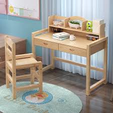 Make sure everyone is ready on the first day of school. Solid Wood Children S Study Table Can Be Raised And Lowered Desk Bookshelf Primary And Secondary School Students Writing Desk And Chair Set Home Storage Bookshelf Zoppah Com Zoppah Online