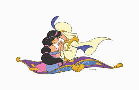aladdin and jasmine on magic carpet png