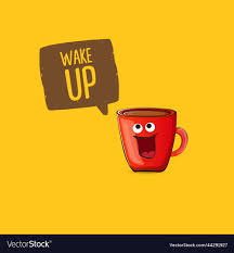 cute red coffee cup vector image