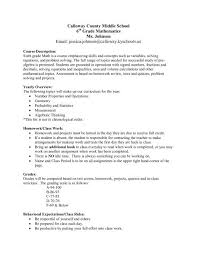 6th grade math syllabus pdf calloway