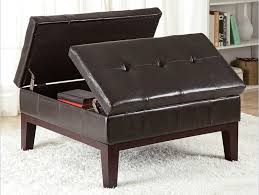 Extra seat, ottoman, or casual table, the luxurious velvet tufted cocktail ottoman can do it all. 36 Top Brown Leather Ottoman Coffee Tables Home Stratosphere