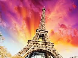 Eiffel Tower and Sunset HD wallpaper ...