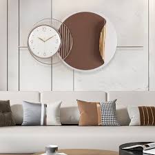 Decorative Wall Clocks In Brown Homary Uk