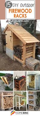 15 best diy outdoor firewood rack ideas