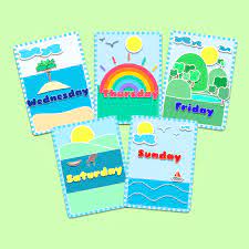 Days of the Week Flashcards | Kids-Printables