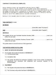Service Contract Template 8 Free Word Pdf Documents Download