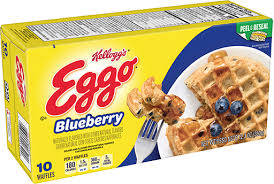 blueberry frozen waffles l eggo with