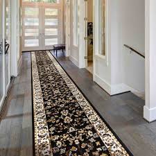 persian black hallway carpet runners