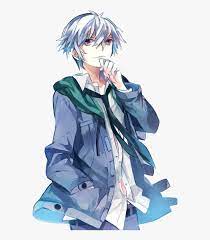 After unofficially enrolling in ashinaka high school, he wears the school. Image Anime Boy With White Hair And Red Eyes Cute Hd Png Download Transparent Png Image Pngitem