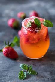 mint strawberry moscow mule tail