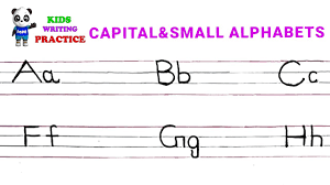 how to write capital and small alphabet
