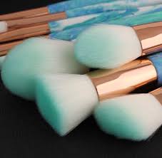 10pcs mable tiffany blue makeup brush