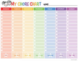 Free Chore Printables Lamasa Jasonkellyphoto Co