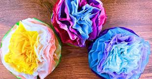 easy diy tissue paper flowers craft for