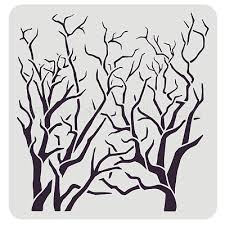 Tree Drawing Stencil Branches Stencils