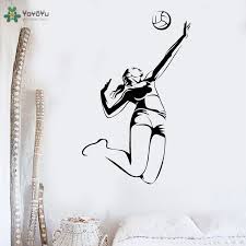 Gambar baru diunggah setiap minggu. Yoyoyu Dinding Wanita Pemain Bola Voli Stiker Dinding Olahraga Gym Poster Kamar Tidur Samping Tempat Tidur Seni Mural Removable Kebugaran Decorct153 Wall Stickers Aliexpress