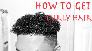 how to get curly hair for black men