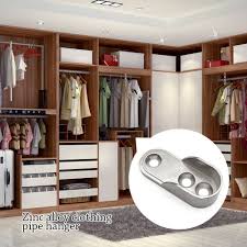 wardrobe end supports oval clothes