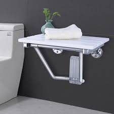 Folding Wall Mounted Shower Seat Wooden