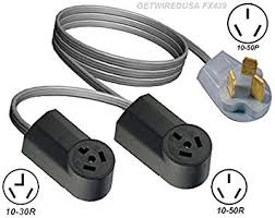 Extension cord sizing is very important. 10 50p Range Stove Plug Y Adapter Splitter 6 16r 10 50r Receptacles 250v Nema