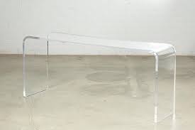 A Lucite Console Table Post 1950 Height