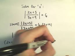 absolute value equations with s