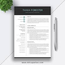 Simple Resume Template Download Word Format Cv Template Basic Resume Template Word Resume Cover Letter Instant Download Tania