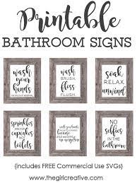 Svgs Printable Bathroom Signs