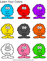 Learn Your Colors Preschool Kids Worksheet Ture Template