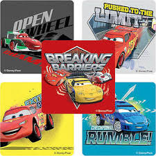 8 Sheets Disney Cars Lightning Mcqueen Stickers Party Favors Teacher Supply