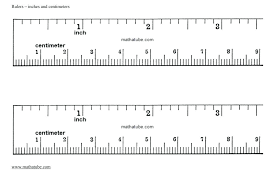 Ruler Measurement Chart Remade Pw