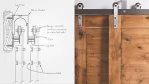 install a byp barn door hardware