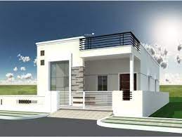 House Front Design Simple Single Floor gambar png