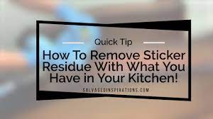 how to remove sticker residue with what