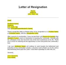 5 teacher resignation letter sle