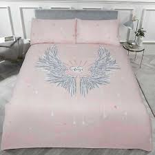 pink duvet covers blush angels wings