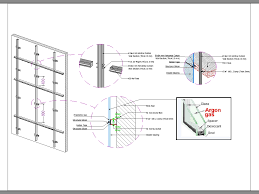 curtain wall in autocad cad